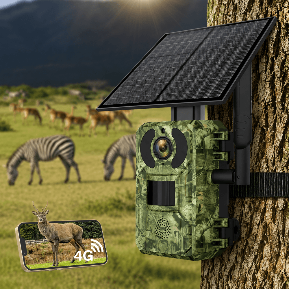 Caméra de Chasse Connectée 4G avec Panneau Solaire