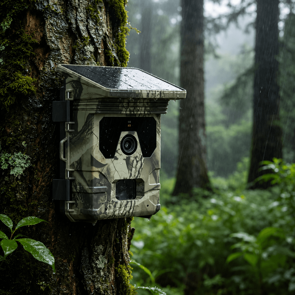 Caméra de Chasse Solaire 50MP 4K avec Vision Nocturne