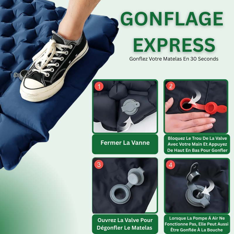 Matelas Gonflable 1 Personne Randonnée & Trekking