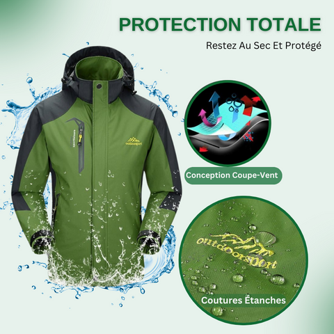 Veste Randonnée Homme Imperméable et Respirante