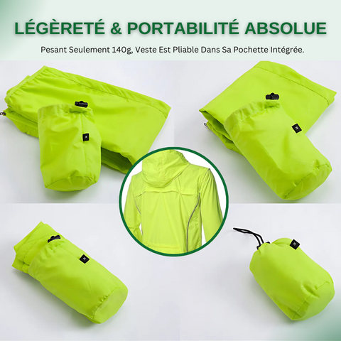 Veste De Randonnée Imperméable et Coupe-Vent