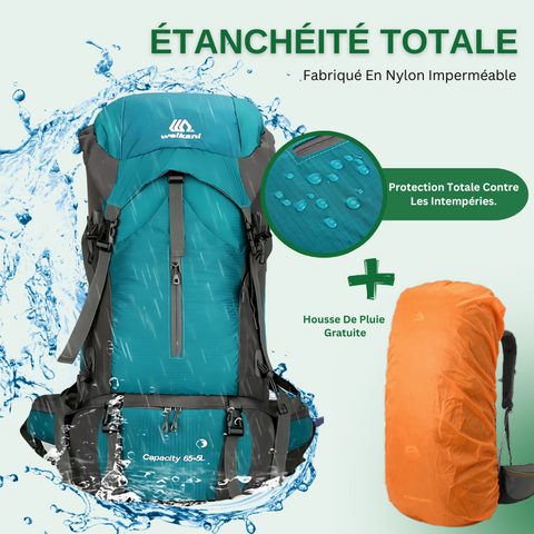 Sac de Trekking Randonnée 70L - Imperméable & Ultra Léger