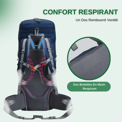 Sac à Dos Randonnée 60L - Montagne & Résistant
