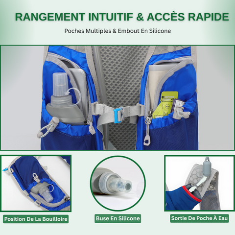 Sac à Dos D'hydratation Confortable et Étanche