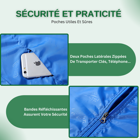 Veste De Randonnée Imperméable et Coupe-Vent