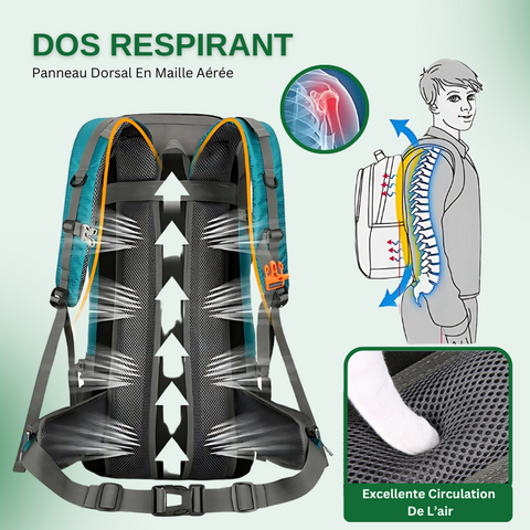 Sac de Trekking Randonnée 70L - Imperméable & Ultra Léger