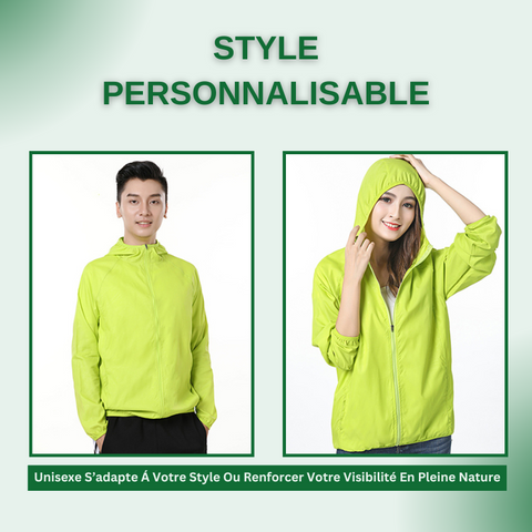 Veste De Randonnée Imperméable et Coupe-Vent